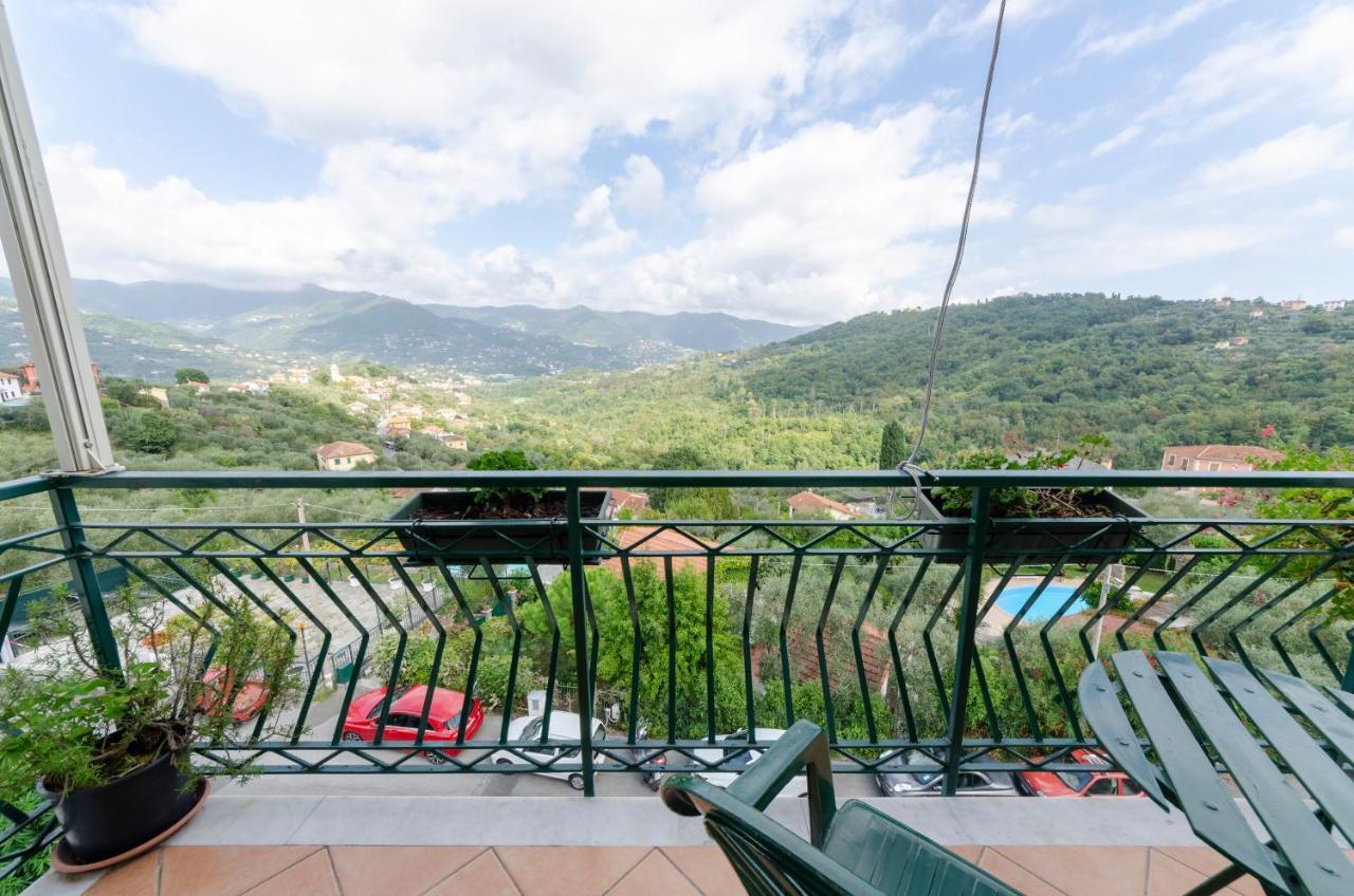 Ca' Do Pescou, Charming 2,Bedroom Apartment With Stunning Hill Views Overlooking The Greenery Rapallo Dış mekan fotoğraf